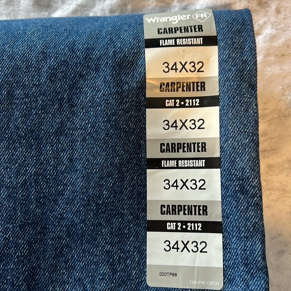 NWT Wrangler Flame Resistant Carpenter Pants CAT 2-2112  AA14 - Picture 4 of 7